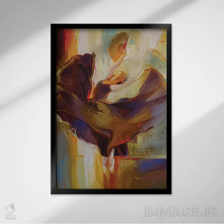 تابلو دکوراتیو باله اثر واسیل خوداکیفسکی - نمای قابدار مشکی