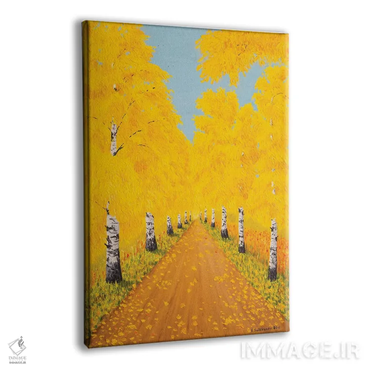 تابلو دکوراتیو پاییز طلایی اثر ویکو سویکانن - نمای پرسپکتیو محصول