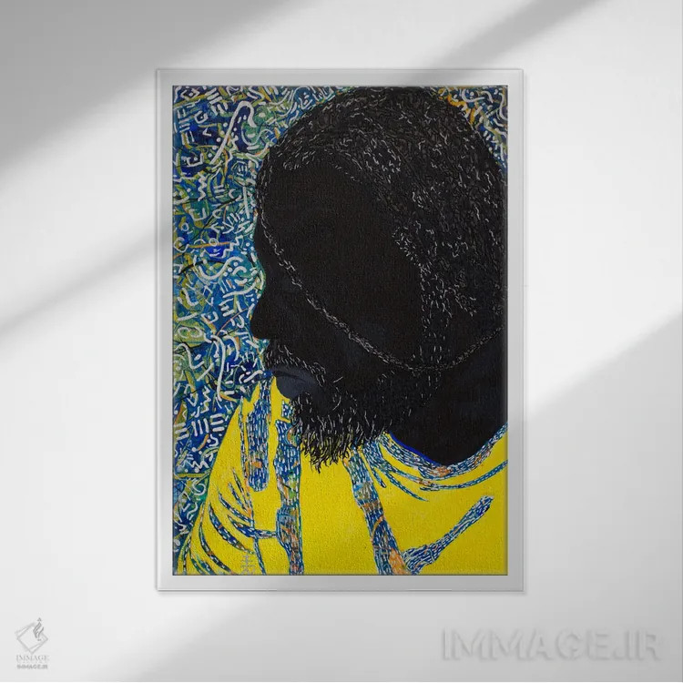 تابلو دکوراتیو خودنگاره وینسنت کیل اثر وینسنت کیل - نمای قابدار سفید