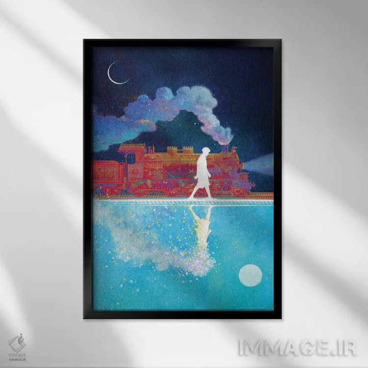 تابلو دکوراتیو کراتا سمار لمبو اثر وارسام کورنیا - نمای قابدار مشکی