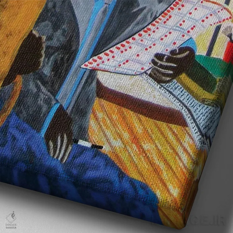 تابلو دکوراتیو انتخاب رای دهندگان اثر وینسنت کیل - نمای نزدیک بافت بوم