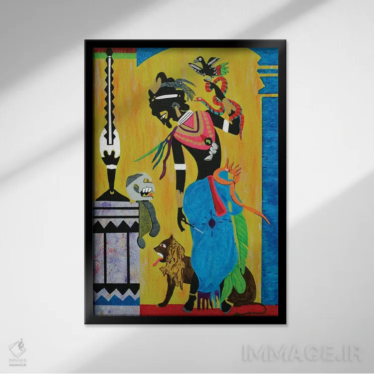 تابلو دکوراتیو سیرسه اثر وینسنت کیل - نمای قابدار مشکی