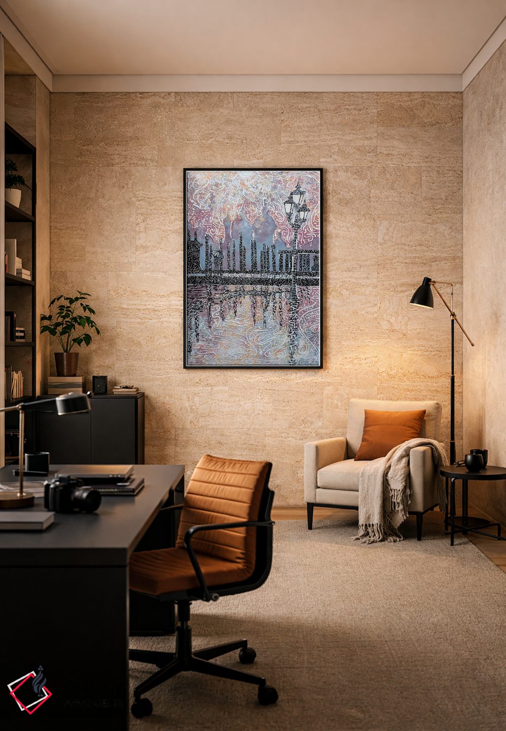 تابلو دکوراتیو شهر اثر وینسنت کیل - D6B