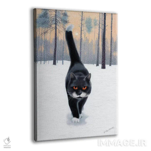 تابلو دکوراتیو پیاده روی در پارک اثر ویکی مانت - نمای پرسپکتیو محصول