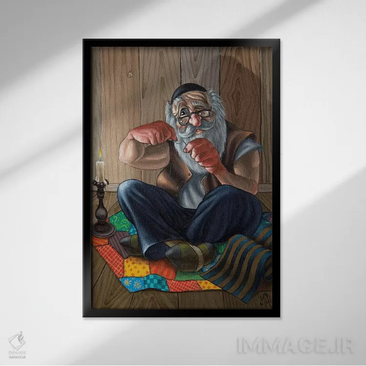 تابلو دکوراتیو اگر من پادشاه بودم اثر ویکتور مولو - نمای قابدار مشکی