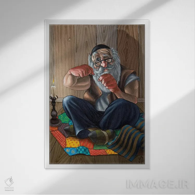 تابلو دکوراتیو اگر من پادشاه بودم اثر ویکتور مولو - نمای قابدار سفید