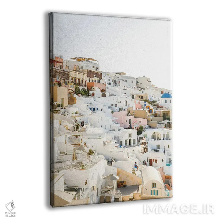 تابلو دکوراتیو طلوع بر فراز کالدرا اثر ویکتوریا متاکساس - نمای پرسپکتیو محصول