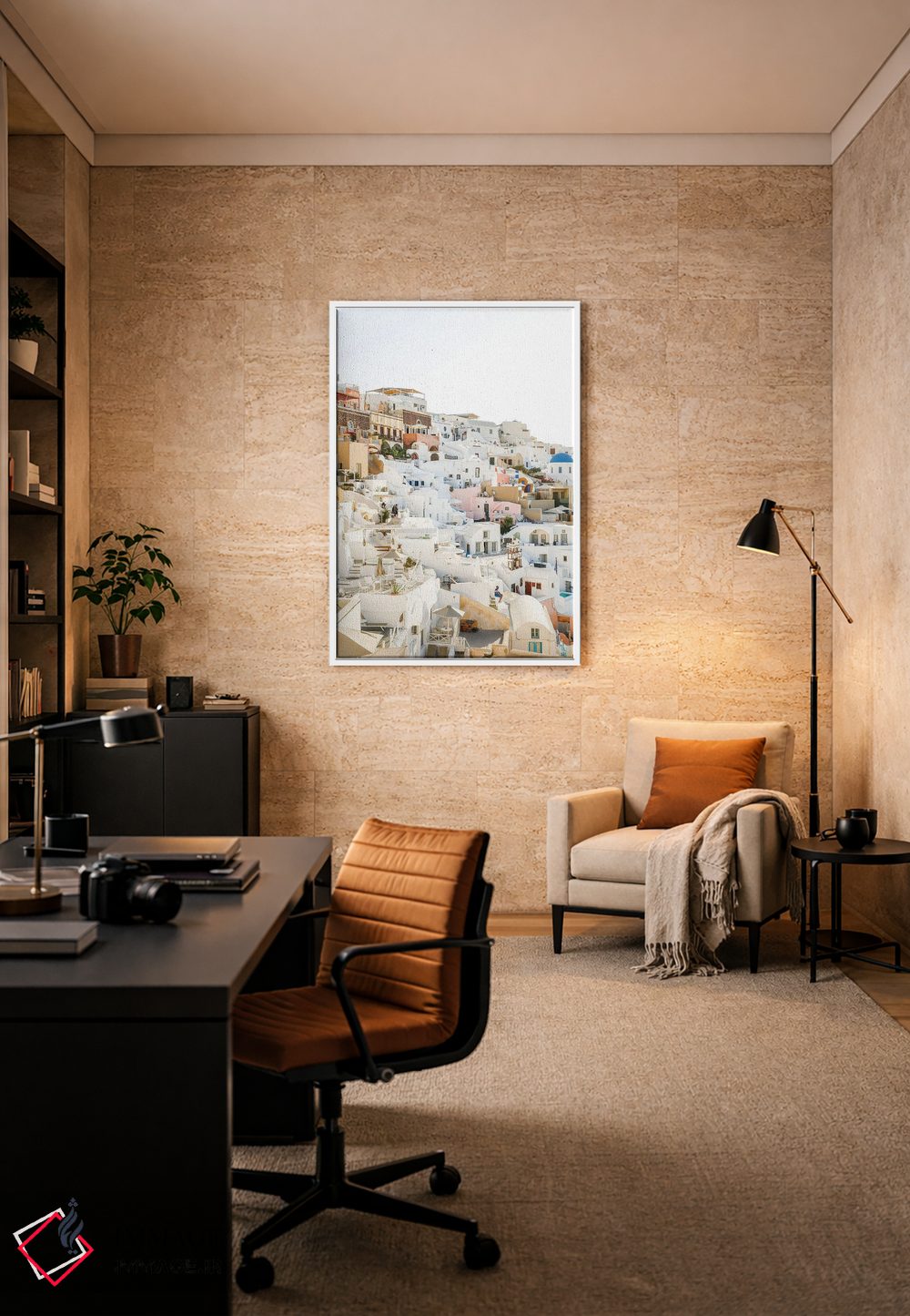 تابلو دکوراتیو طلوع بر فراز کالدرا اثر ویکتوریا متاکساس - D6W