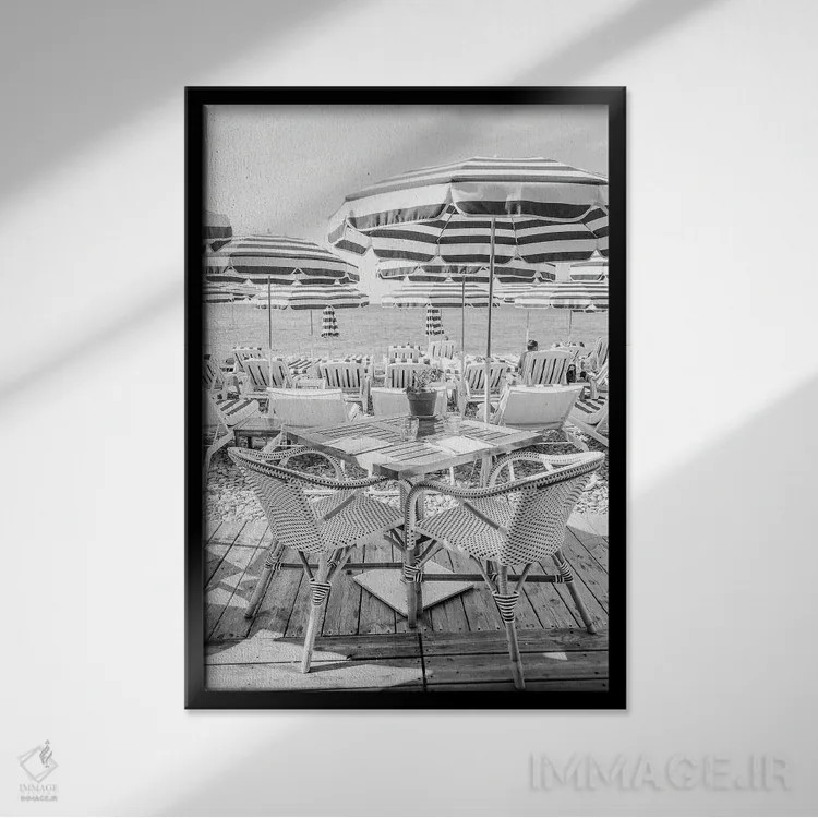 تابلو دکوراتیو اجازه بدهید اثر ویکتوریا متاکساس - نمای قابدار مشکی