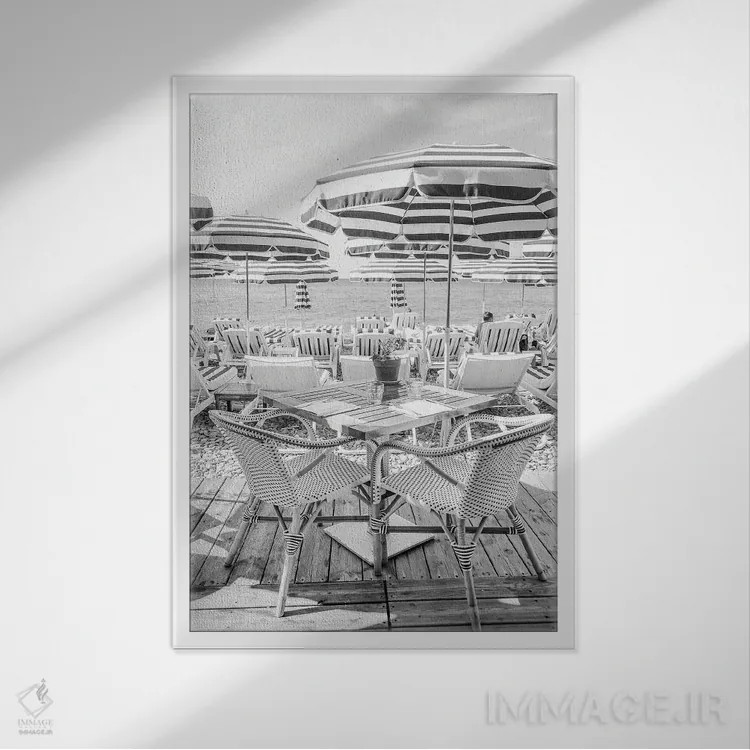 تابلو دکوراتیو اجازه بدهید اثر ویکتوریا متاکساس - نمای قابدار سفید