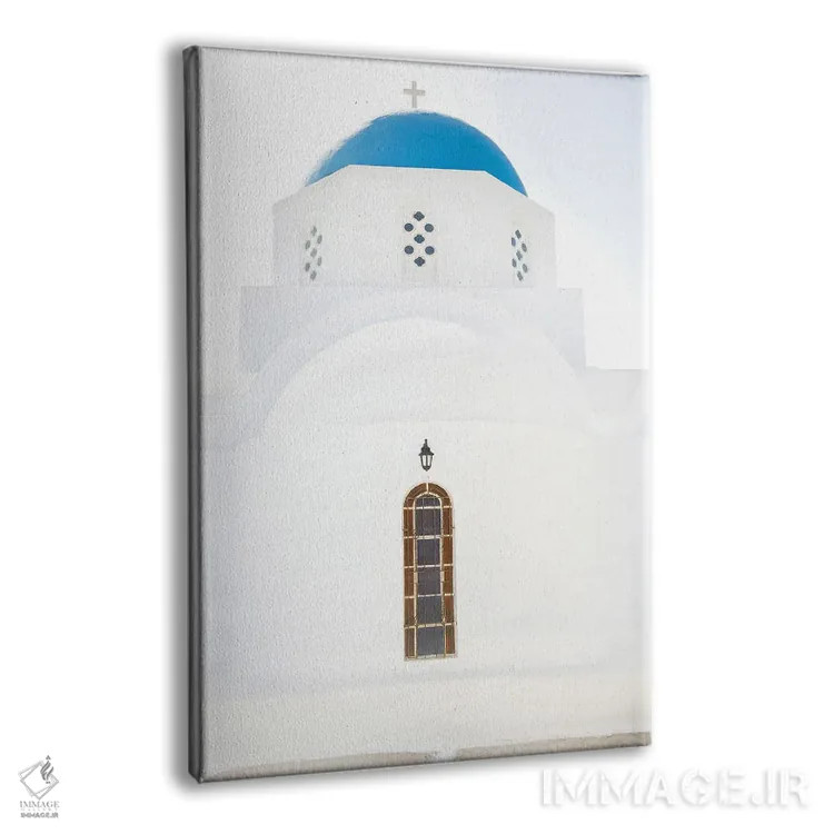 تابلو دکوراتیو کلیسای پیرگوس سانتورینی اثر ویکتوریا متاکساس - نمای پرسپکتیو محصول