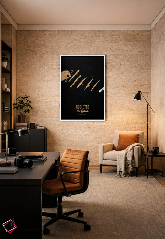 تابلو مدرن شیفته طلا اثر الکساندر ونانسیو - D6W