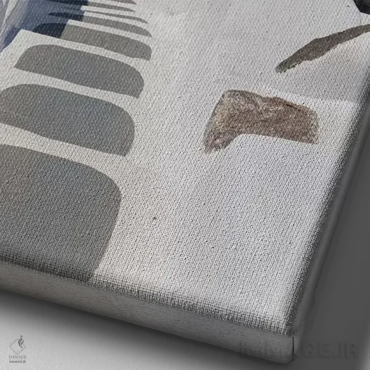 تابلو دکوراتیو نمایی از سانتورینی اثر الکساندر ونانسیو - نمای نزدیک بافت بوم