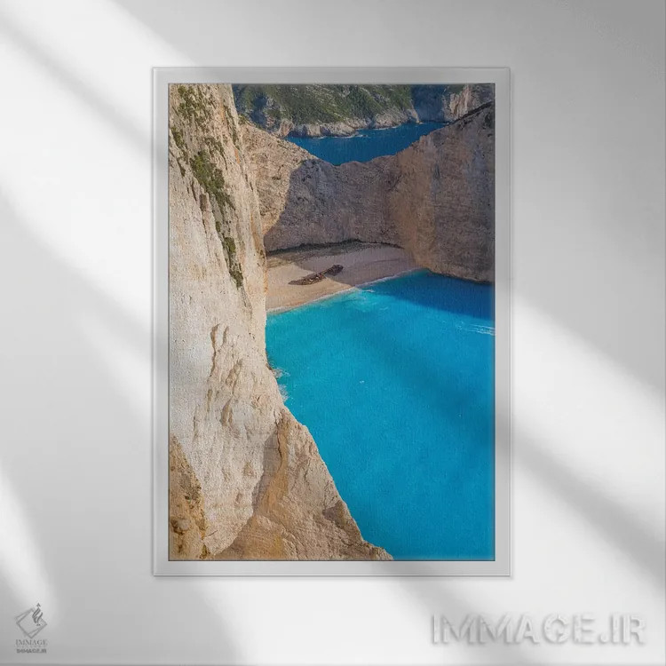 تابلو دکوراتیو زاکینتوس اثر الکساندر ونانسیو - نمای قابدار سفید