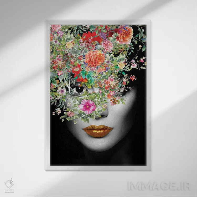 تابلو دکوراتیو ترکیب سوررئالیستی ۲ اثر الکساندر ونانسیو - نمای قابدار سفید