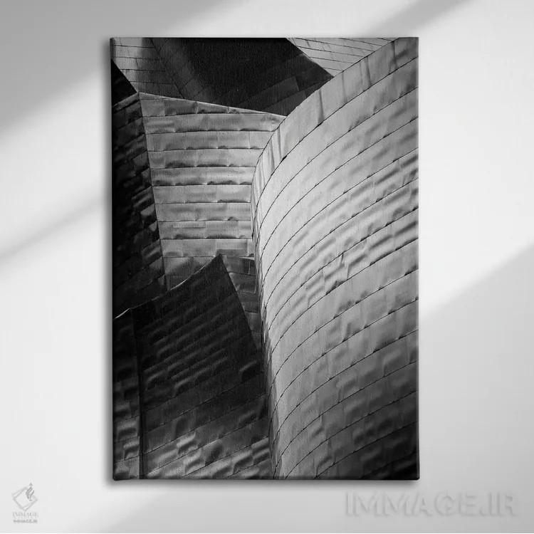 تابلو دکوراتیو موزه گوگنهایم بیلبائو I اثر الکساندر ونانسیو - نمای روبهرو روی دیوار