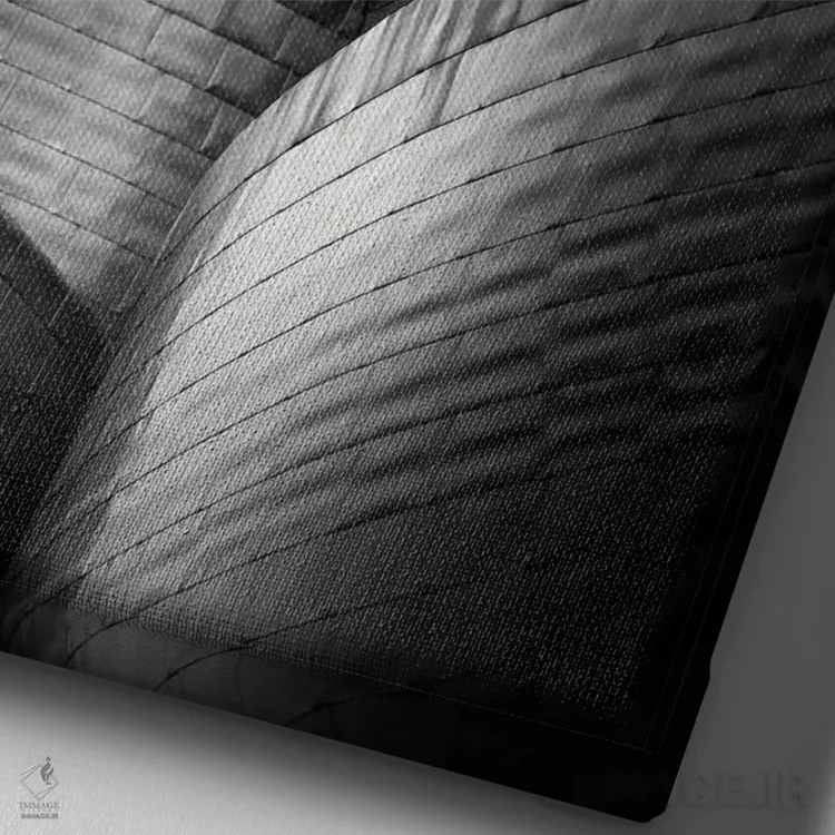 تابلو دکوراتیو موزه گوگنهایم بیلبائو II اثر الکساندر ونانسیو - نمای نزدیک بافت بوم