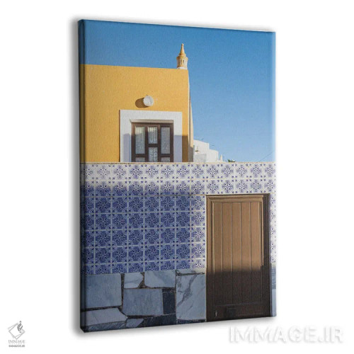 تابلو دکوراتیو ترکیب آبی و سفید IV اثر الکساندر ونانسیو - نمای پرسپکتیو محصول