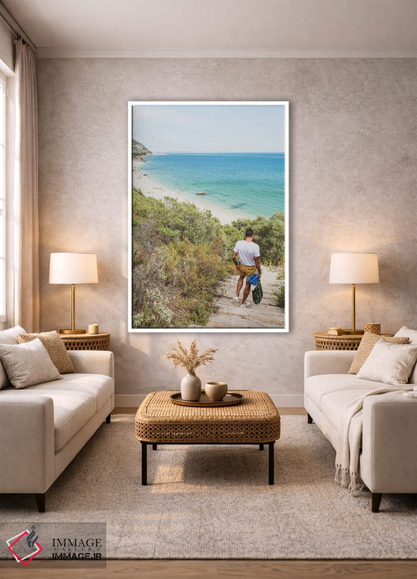 تابلو دکوراتیو مسیر ساحلی پرتغال اثر الکساندر ونانسیو - D1W