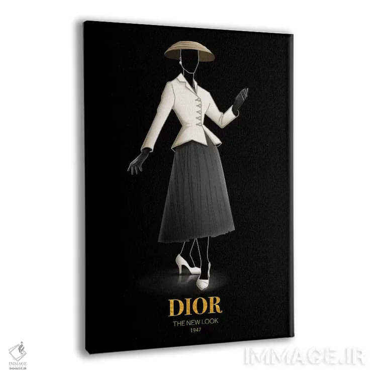 تابلو دکوراتیو Christian Dior, 1947,ظاهر نو، کریستین دیور، ۱۹۴۷ اثر الکساندر ونانسیو - نمای پرسپکتیو محصول