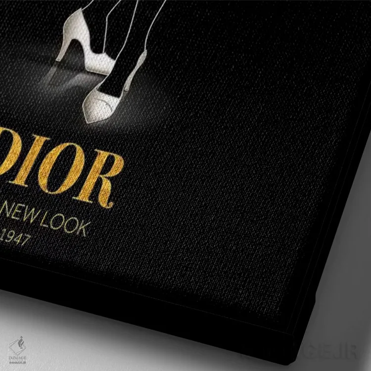تابلو دکوراتیو Christian Dior, 1947,ظاهر نو، کریستین دیور، ۱۹۴۷ اثر الکساندر ونانسیو - نمای نزدیک بافت بوم