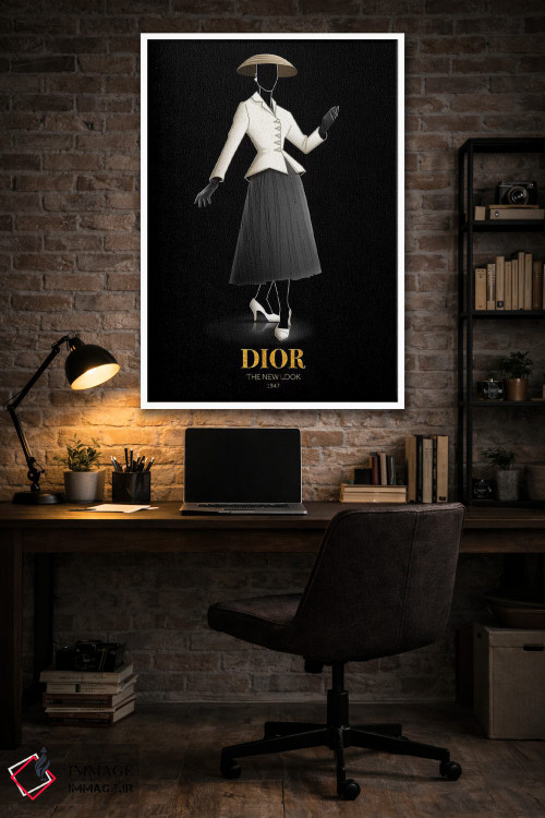 تابلو دکوراتیو Christian Dior, 1947,ظاهر نو، کریستین دیور، ۱۹۴۷ اثر الکساندر ونانسیو - D3W