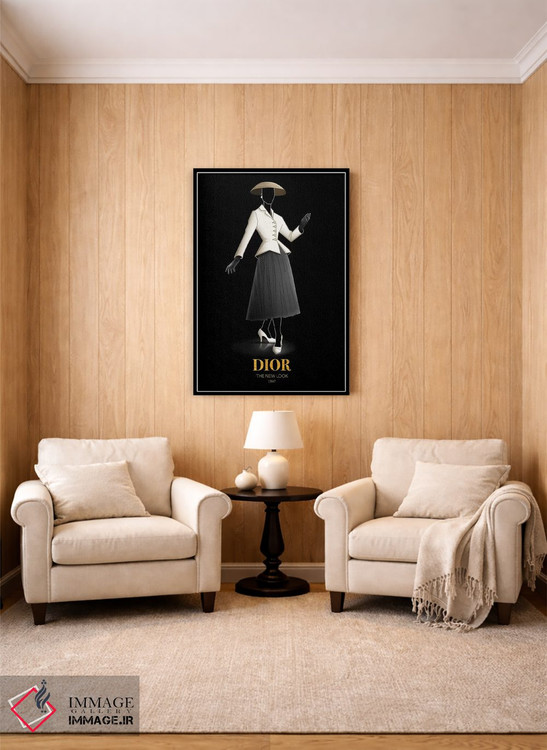 تابلو دکوراتیو Christian Dior, 1947,ظاهر نو، کریستین دیور، ۱۹۴۷ اثر الکساندر ونانسیو - D4B