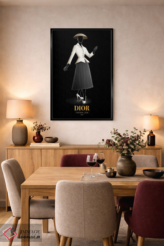 تابلو دکوراتیو Christian Dior, 1947,ظاهر نو، کریستین دیور، ۱۹۴۷ اثر الکساندر ونانسیو - D5B