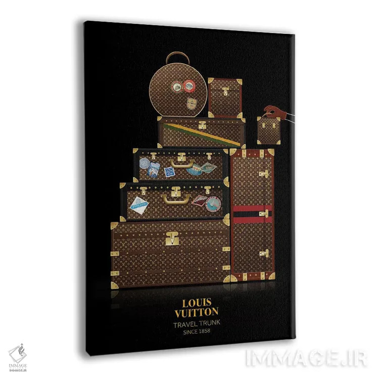 تابلو دکوراتیو Louis Vuitton, Since 1858,صندوق مسافرتی، لویی ویتون، ا… اثر الکساندر ونانسیو - نمای پرسپکتیو محصول