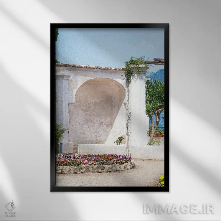 تابلو دکوراتیو Italy II,نمای ساحل آمالفی، ایتالیا II اثر الکساندر ونانسیو - نمای قابدار مشکی