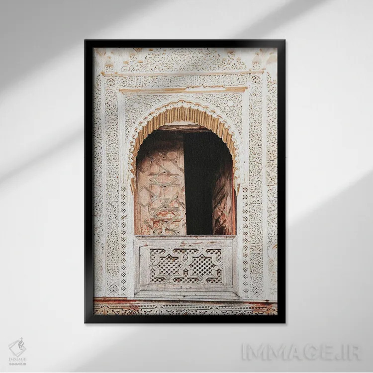 تابلو دکوراتیو مراکش اثر الکساندر ونانسیو - نمای قابدار مشکی