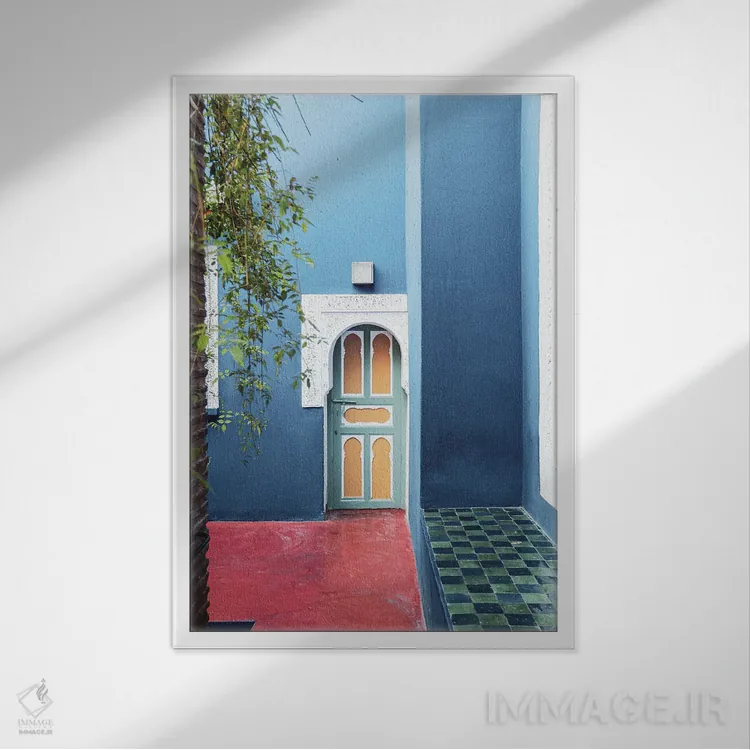 تابلو دکوراتیو مراکش اثر الکساندر ونانسیو - نمای قابدار سفید