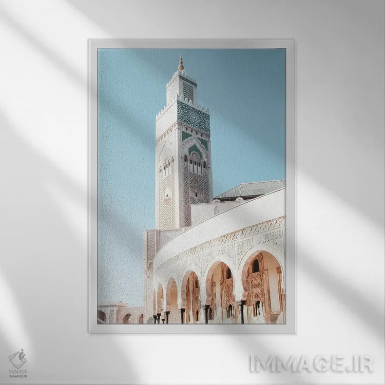 تابلو دکوراتیو مراکش اثر الکساندر ونانسیو - نمای قابدار سفید