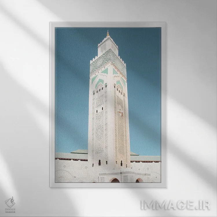 تابلو دکوراتیو مراکش اثر الکساندر ونانسیو - نمای قابدار سفید