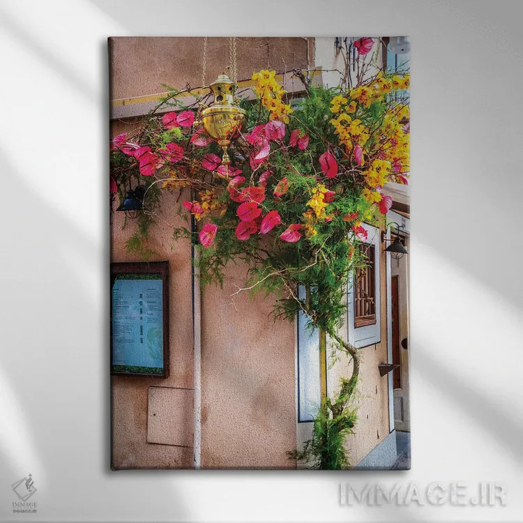 تابلو دکوراتیو Spain Flowers,گل های شهر تولدو، اسپانیا اثر الکساندر ونانسیو - نمای روبهرو روی دیوار