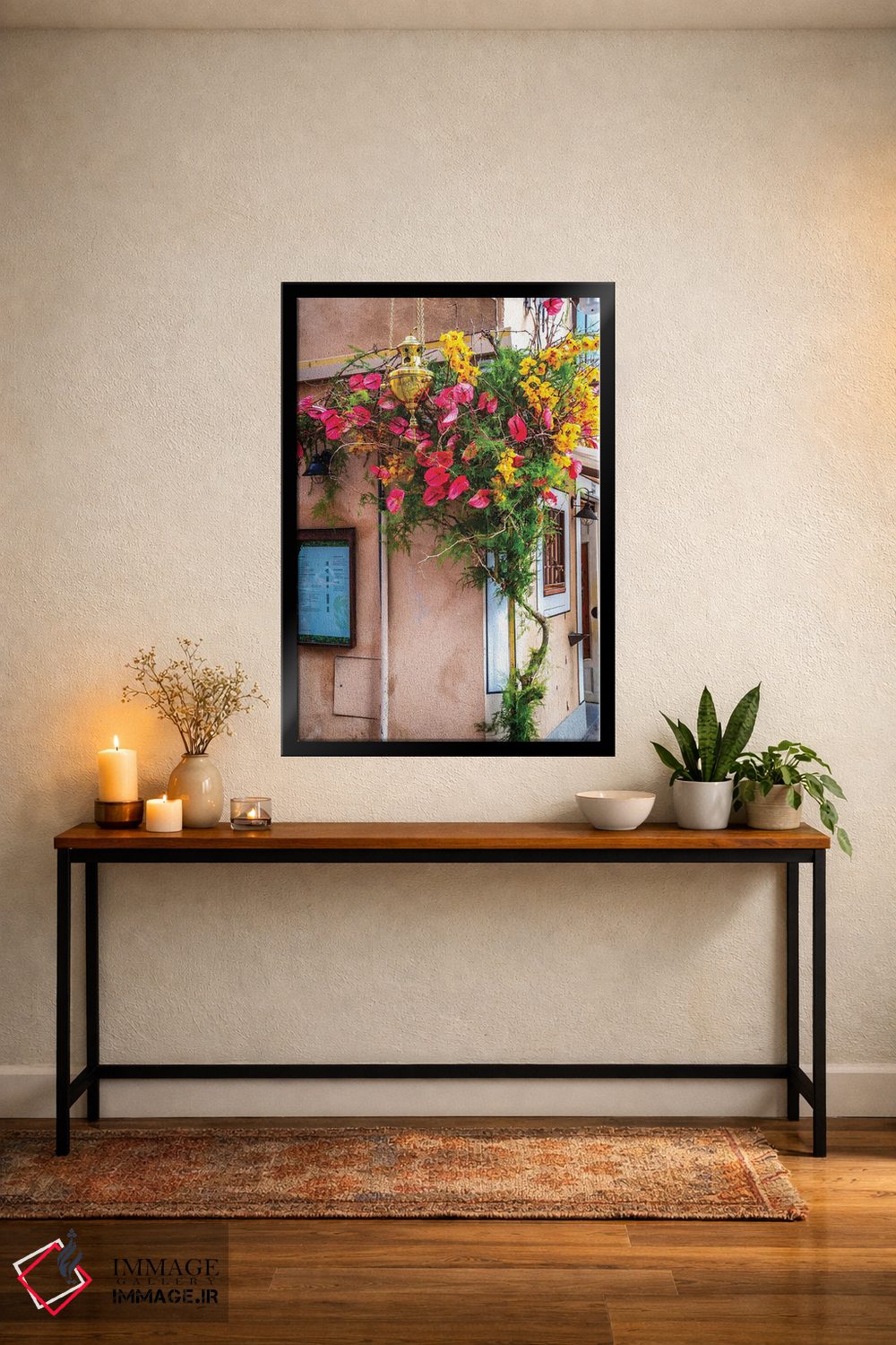تابلو دکوراتیو Spain Flowers,گل های شهر تولدو، اسپانیا اثر الکساندر ونانسیو - D5B