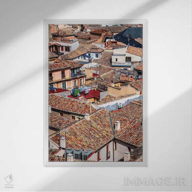 تابلو دکوراتیو Spain,شهر قدیمی تولدو، اسپانیا اثر الکساندر ونانسیو - نمای قابدار سفید