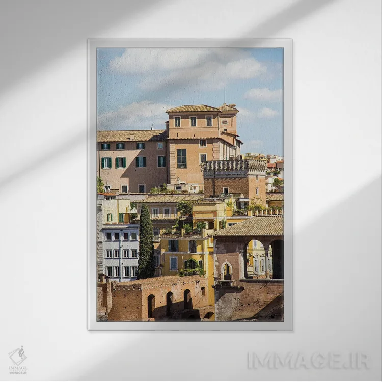 تابلو دکوراتیو The Eternal City,رم، شهر ابدی اثر الکساندر ونانسیو - نمای قابدار سفید