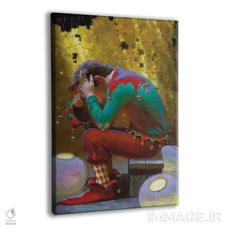 تابلو دکوراتیو پرده طلایی اثر ویکتور نیزوفتسف - نمای پرسپکتیو محصول