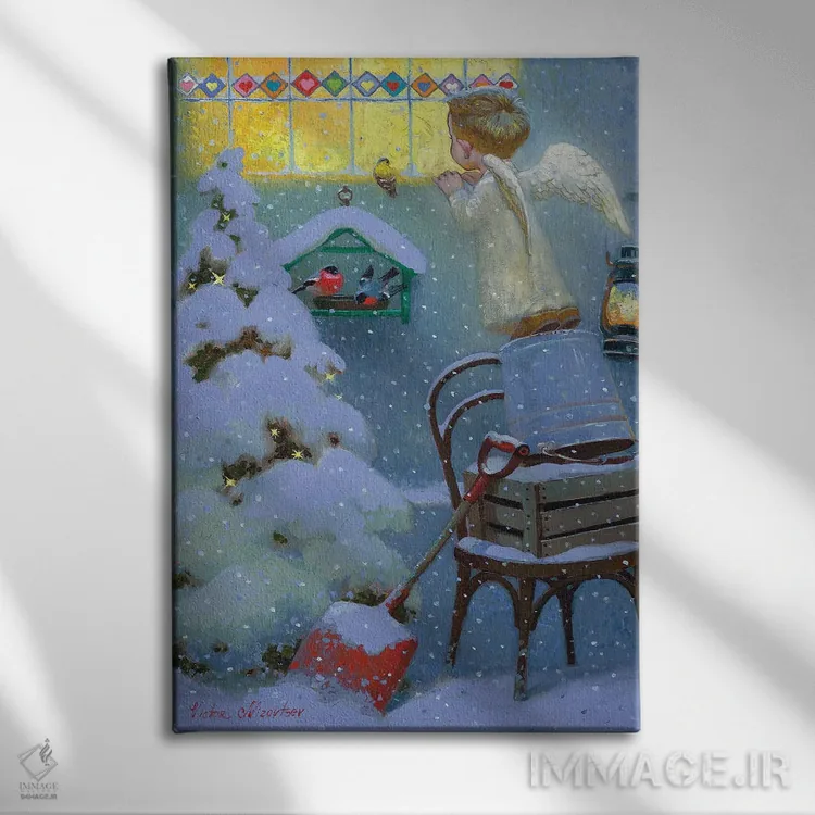 تابلو دکوراتیو مهمان اثر ویکتور نیزوفتسف - نمای روبهرو روی دیوار