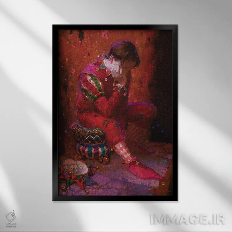 تابلو دکوراتیو پس از نمایش اثر ویکتور نیزوفتسف - نمای قابدار مشکی