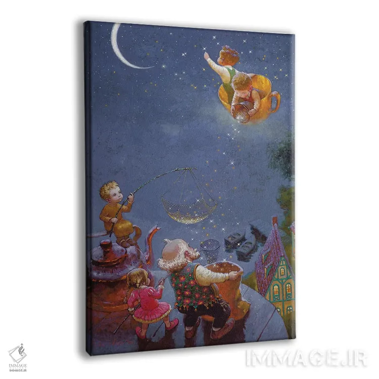 تابلو دکوراتیو درخشان باش ستاره کوچولو اثر ویکتور نیزوفتسف - نمای پرسپکتیو محصول