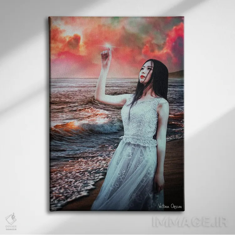 تابلو دکوراتیو آنچه تو در جستجویش هستی به دنبال توست اثر ویکتوریا آبسکیور - نمای روبهرو روی دیوار