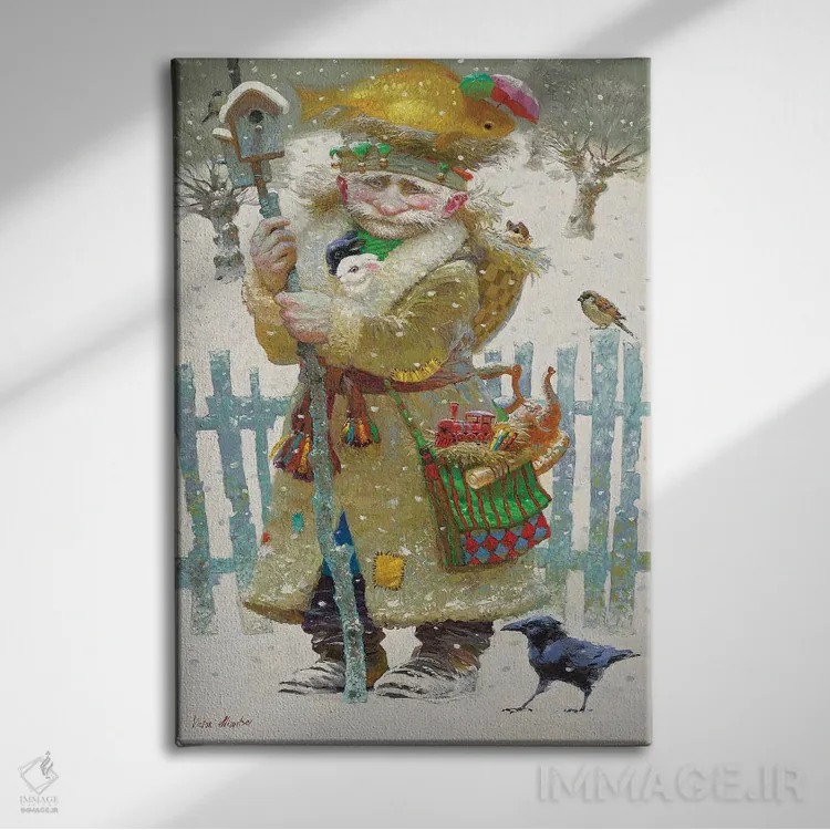 تابلو دکوراتیو گرم اثر ویکتور نیزوفتسف - نمای روبهرو روی دیوار