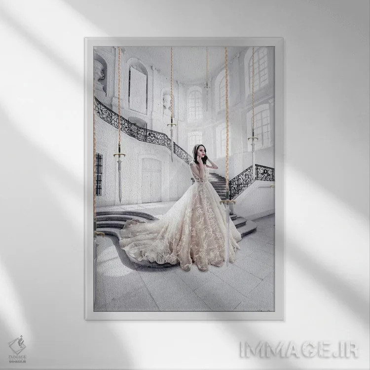 تابلو دکوراتیو پژواک اثر ویکتوریا آبسکیور - نمای قابدار سفید