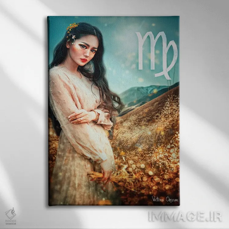 تابلو دکوراتیو برج سنبله اثر ویکتوریا آبسکیور - نمای روبهرو روی دیوار