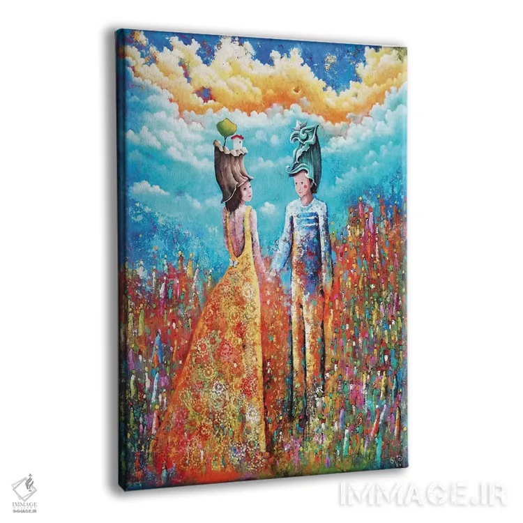 تابلو دکوراتیو دعوت به اشتراک اثر ورونیک پیتور - نمای پرسپکتیو محصول