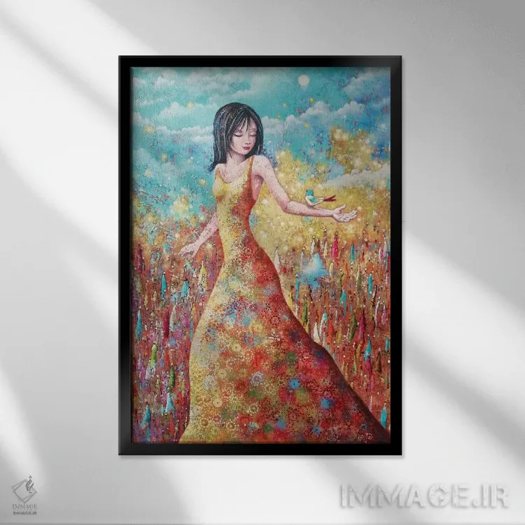 تابلو دکوراتیو ادیسه اثر ورونیک پیتور - نمای قابدار مشکی