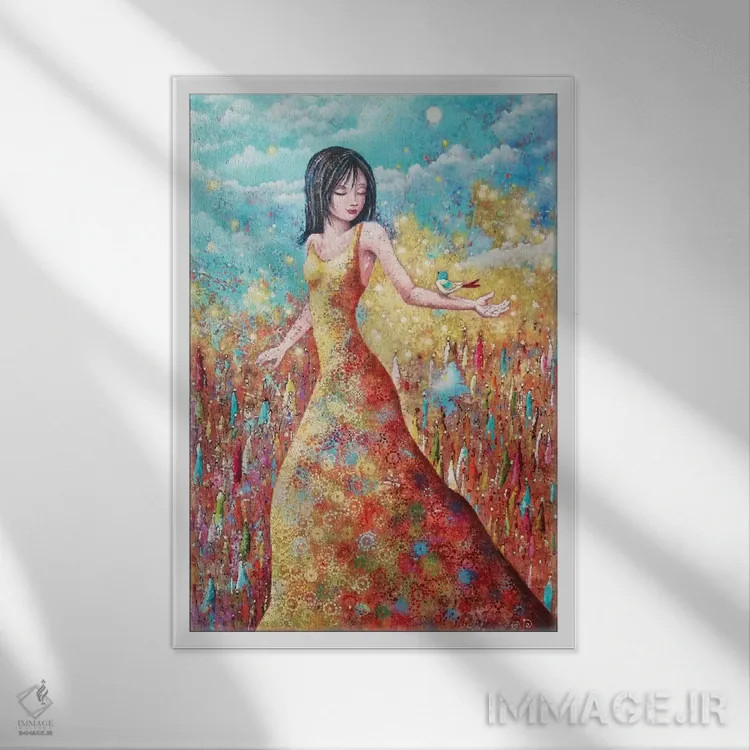 تابلو دکوراتیو ادیسه اثر ورونیک پیتور - نمای قابدار سفید