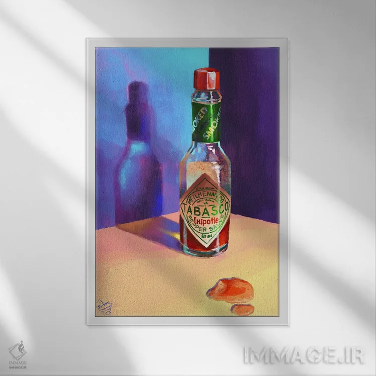 تابلو دکوراتیو سس تاباسکو اثر وری بری - نمای قابدار سفید